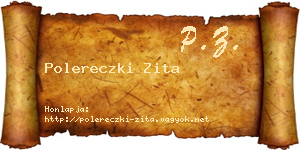 Polereczki Zita névjegykártya